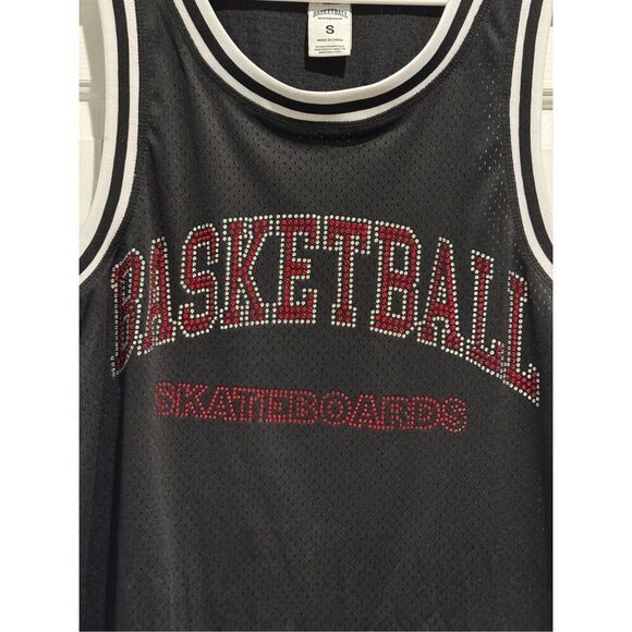 Basketball Skateboards #18 Jacuzzi & Heron Preston Blinged Jersey Men’s Small - Picture 11 of 13